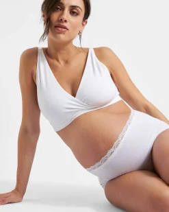 Seamless Nursing Bralette  White