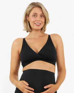 Seamless Nursing Bralette  Black