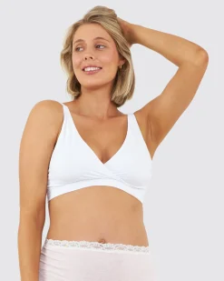 Seamless Nursing Bralette  White