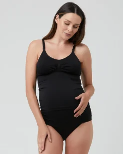 Seamless Nursing Tank Black