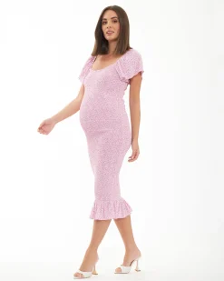 Selma Shirred Dress  Multi