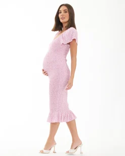 Selma Shirred Dress  Multi