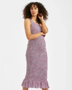 Skipper One Shoulder Dress Pink / Blue