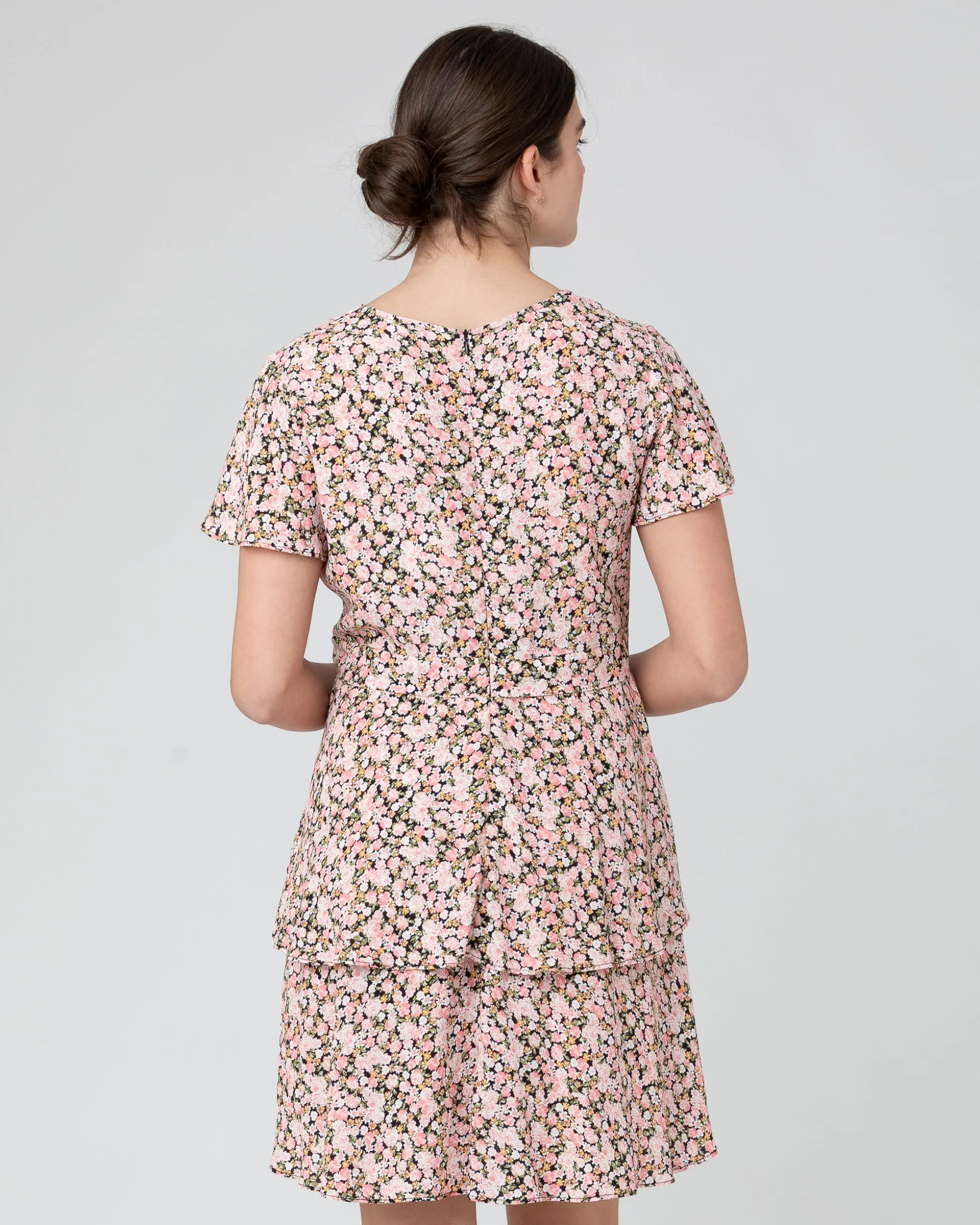 Sophia Layered Dress Black