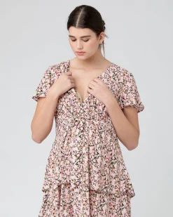 Sophia Layered Dress Black
