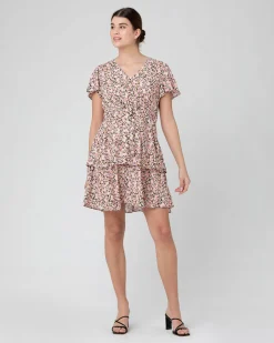 Sophia Layered Dress Black