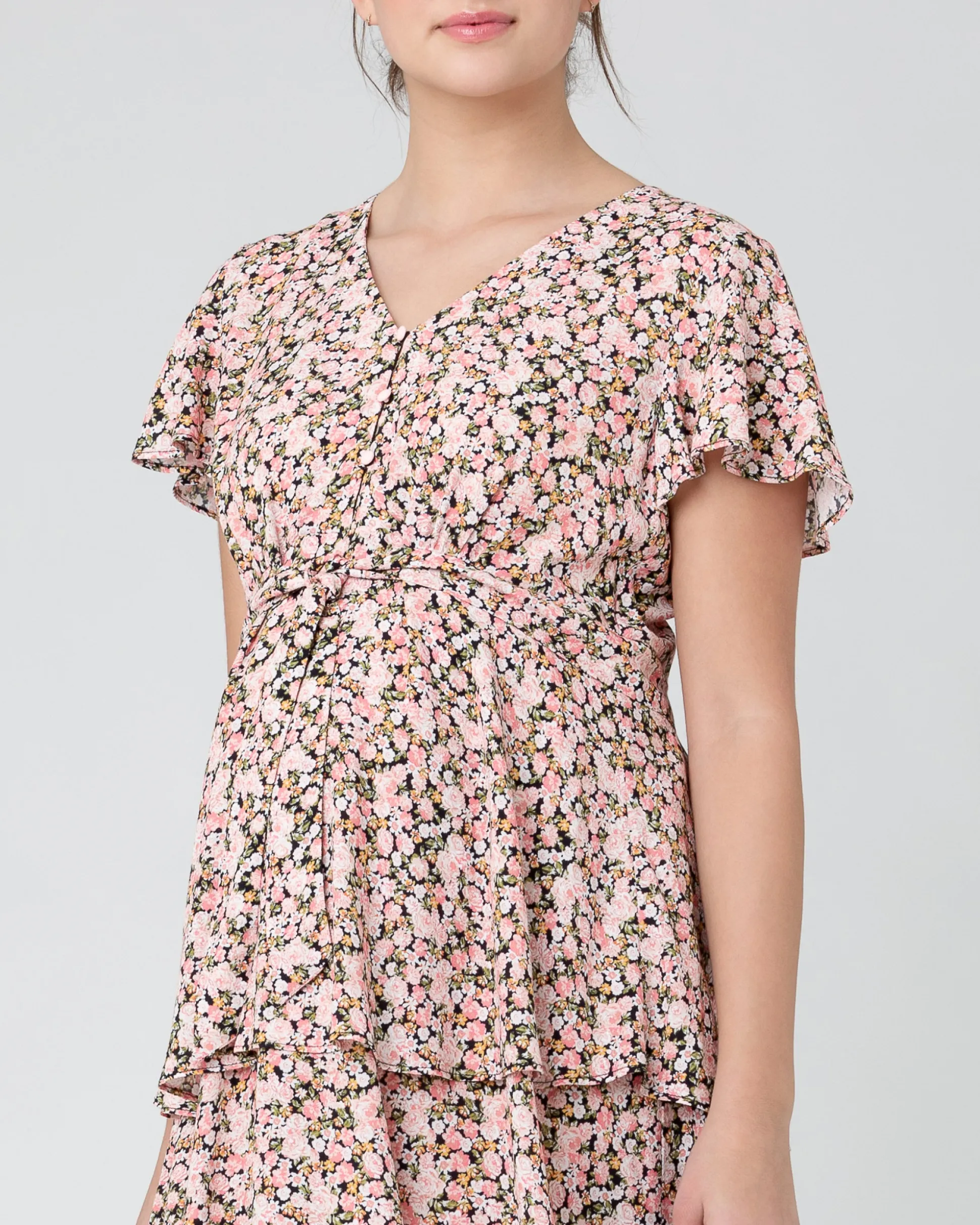 Sophia Layered Dress Black
