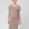 Sophia Shirred Dress  Black