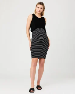 Summer Swing Back Nursing Tank Black