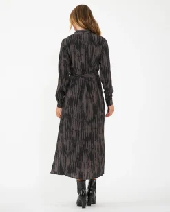 Sylvia Shirt Dress  Mocha / Black