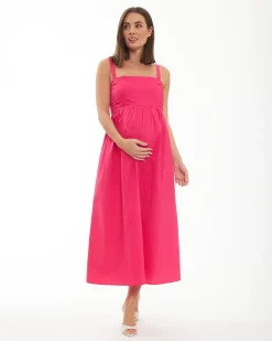 Tamara Tie Back Dress Hot Pink