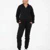 Taylor Over Tummy Joggers  Black
