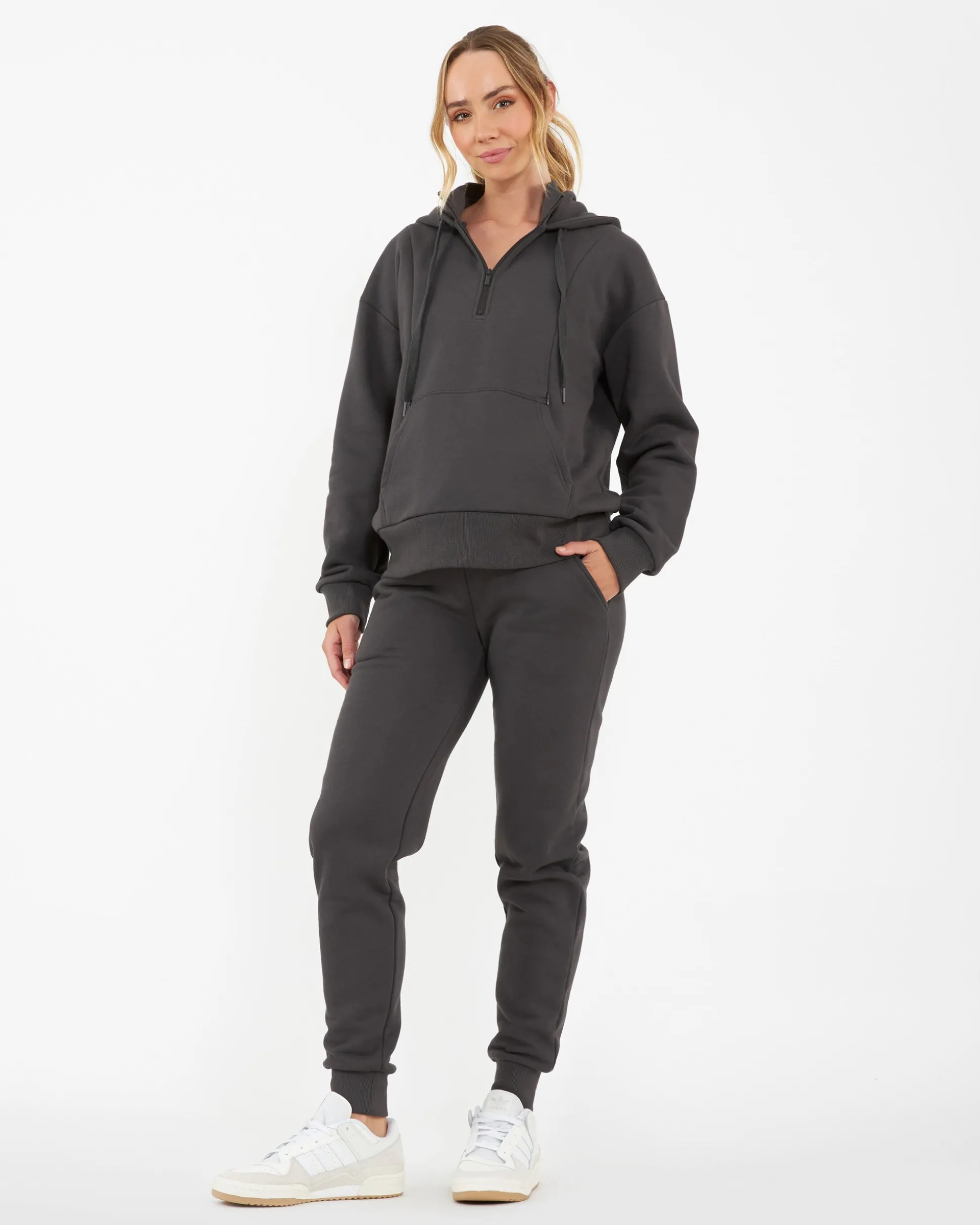 Taylor Over Tummy Joggers Slate