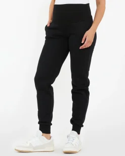 Taylor Over Tummy Joggers  Black