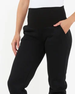 Taylor Over Tummy Joggers  Black