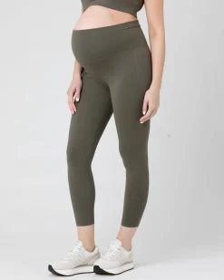 Tempo Crop Legging Khaki