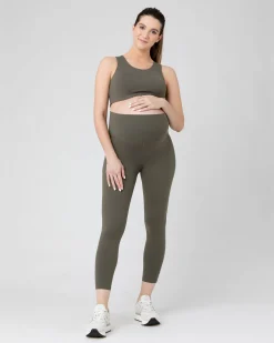 Tempo Crop Legging Khaki