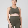 Tempo Crop Top Khaki