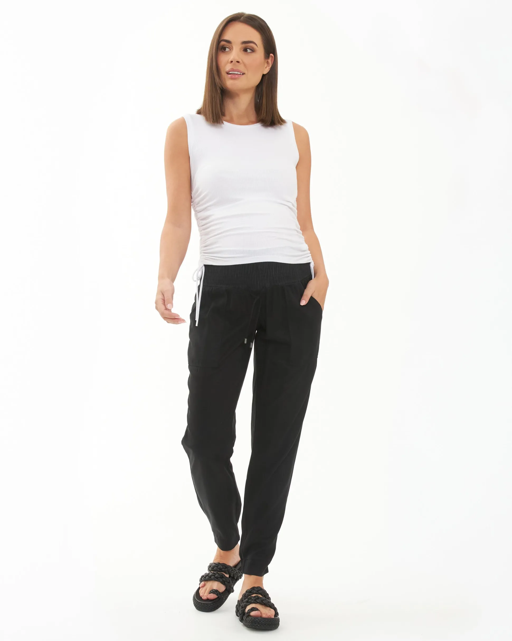 Tencel Off Duty Pant Black
