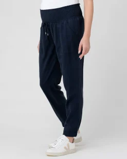 Tencel Off Duty Pant Navy