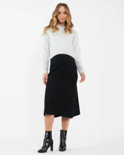 Tia Crop  Knit  Snow Marle