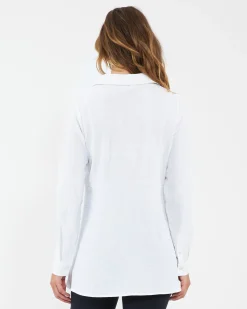 Tina Peplum Shirt White