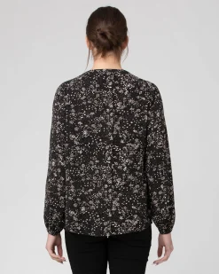 Trixie Nursing Blouse  Black / Natural