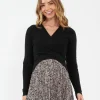 Willa Nursing Knit Black
