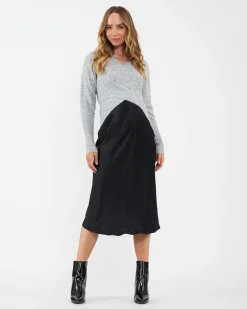 Willa Nursing Knit Silver Marle