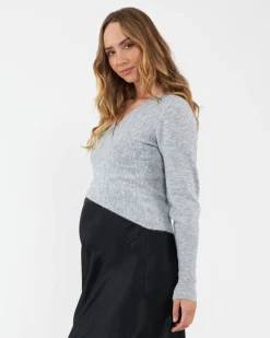 Willa Nursing Knit Silver Marle