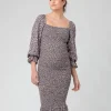 Willow Shirred Dress  Black